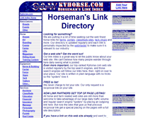 Tablet Screenshot of links.kyhorse.com